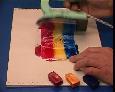 Chaotic Abstract - an encaustic art project to help you learn the skills