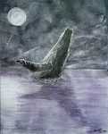 Song of the Whale - Elisabeth van Uden - Encaustic Painting