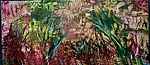 Heather Hill encaustic painting :  Secret Garden on Kiln Dried Spruce
