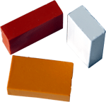 wax block #43 - bright red mixer - encaustic art - stockmar block - demar  block - beeswax - encaustic art plus - encaustic art supplies