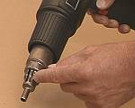 Hot Air Gun - small restrictor nozzle in place